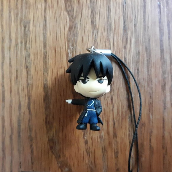 Rare FMA Keychain/Strap of Roy Mustang - Picture 1 of 2
